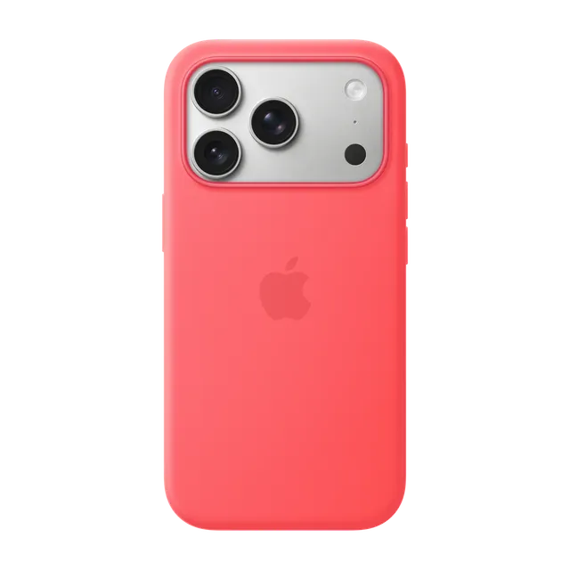 iPhone 17 Pro Silicone Case with MagSafe · Bright Guava