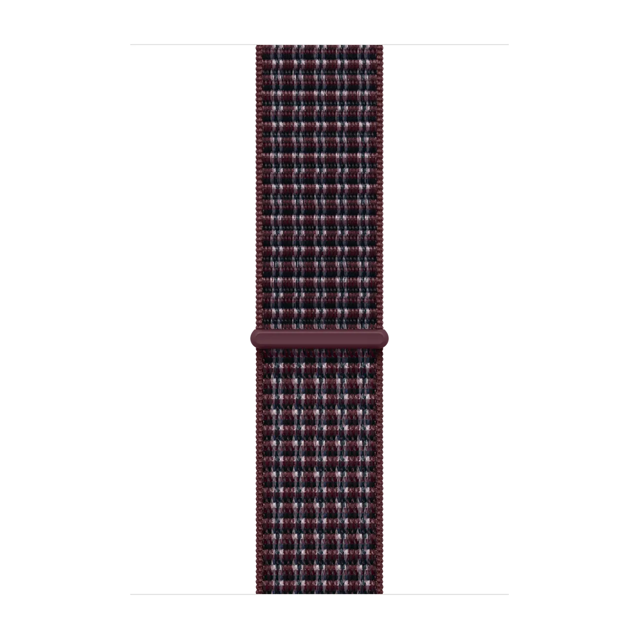 46mm Burgundy Plaid Sport Loop