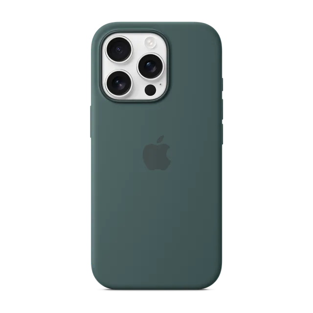iPhone 16 Pro Silicone Case with MagSafe · Lake Green