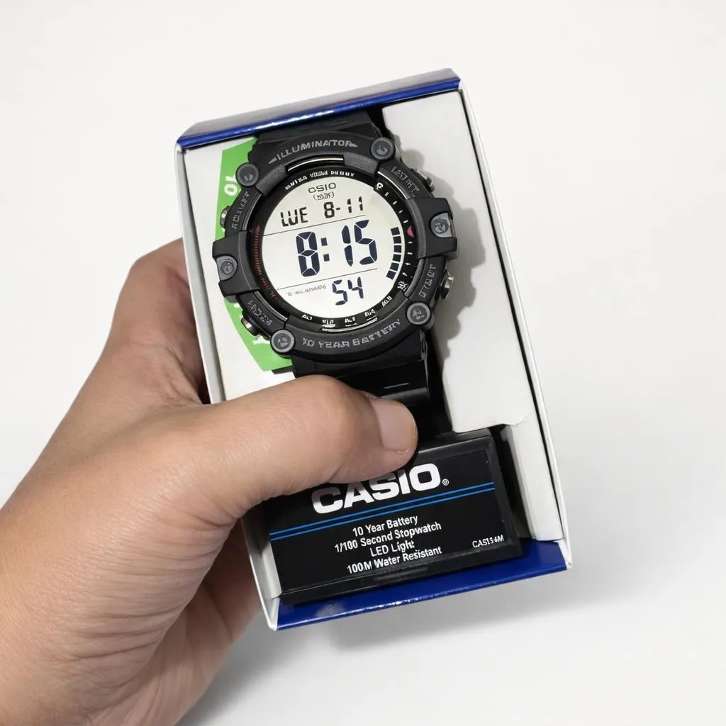 Reloj Casio digital deportivo para hombre (negro)